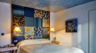 Bedroom blue accents