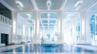Indoor pool white walls