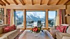 Private terrace with mountain view