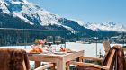 Private dining with mountain view