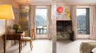 Bedroom with mountain view
