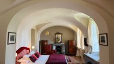 Superior king bed with fireplace