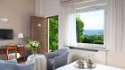 Guestroom with wooden door