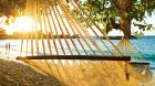 Beach hammock view