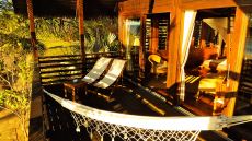 Private deck with hammock