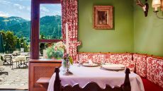 Dining with mountain views