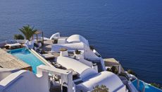 exterior of  Katikies Santorini