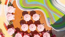 SEMIRAMIS Pool Drone View 3 at Semiramis Hotel Athens