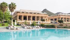 beautiful poolscape of the Luxury Resort at Cape Sounio