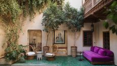 courtyards colonnades at El Fenn