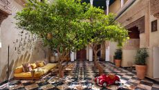 courtyards colonnades patio at El Fenn