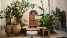 courtyards colonnades at El Fenn