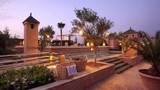 pool night high terrace at El Fenn