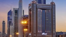 exterior night at Fairmont Dubai