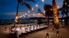 Necker  Island  Beach  Pavilion dining at night
