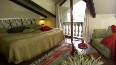 bedroom with balcony