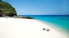 Private white sand beach
