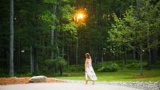 Lotus Labyrinth Dawn Walk Side The Lodge at Woodloch
