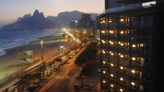 Facade beach view night