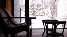 sitting area winter view