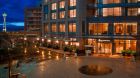 Hotel entrance night space needle