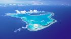 island aerial view tropical