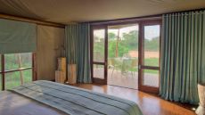 Private dining view from bed