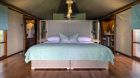 Tented room bed detail