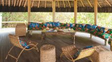 Outdoor lounging gazebo