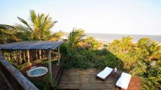 Private lounge area with jacuzzi
