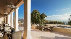 Hotel outdoor lounge