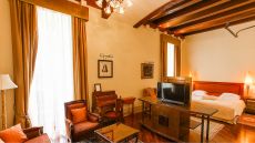 Dining room orange accents