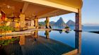 Open air villa with jade mountain views