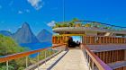 Jade mountain at sunset