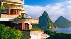 Entrance with Jade Mountain view