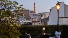 Rooftop at Hotel Barriere Le Fouquet s Paris