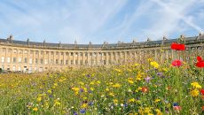 exterior with flowers at The Royal Crescent Hotel and Spa