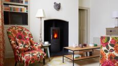 Fireplace sitting area