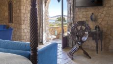 bedroom with ocean view