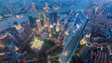HERO SHOT Park Hyatt Shanghai Exterior Entrance Birdview at Park Hyatt Shanghai