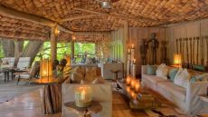 Open air spa treatment area