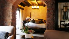 Villa and beach aerial