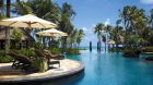Swimming pool with lounge area Shangri La s Boracay