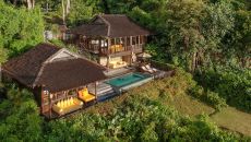 Beachfront Pool Villa Suite Aerial at Six Senses Yao Noi