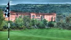 Golf 9th Green Flag at Fairmont Grand Del Mar