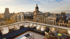 Terrat Rooftop with city view