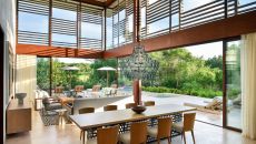 Four Bedroom Villa Dining Room at Rosewood Mayakoba