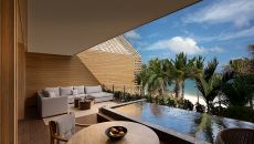 Oceanfront Veranda Pool Suite Terrace at Banyan Tree Mayakoba