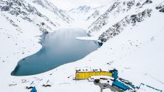 Family Tamara Susa. Hotel Drone at Hotel Ski Portillo