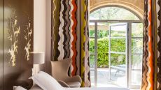 Outdoor pool with vineyards